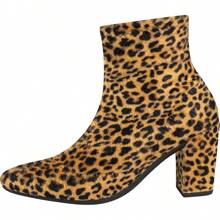 Women's Mid-Calf Boot Short Thick Heel Super Comfortable - 彩色 - 查看 3