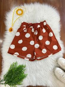 RAW ROUPAS New Shorts With Pocket And Polka Dot Print Elastane Cold Mowing Material