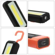 COB LED Cordless Magnetic Work Light USB Inspection Lamp Torch USB Rechargeable