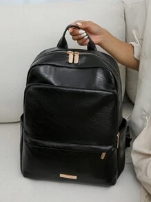 Fashion Women's Street-Style Travel Backpack With Large Capacity For Laptops And Students, School Backpack