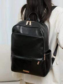 Fashion Women's Street-Style Travel Backpack With Large Capacity For Laptops And Students, School Backpack