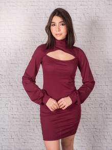 Women Short Dresses - Màu Tím - Xem 1