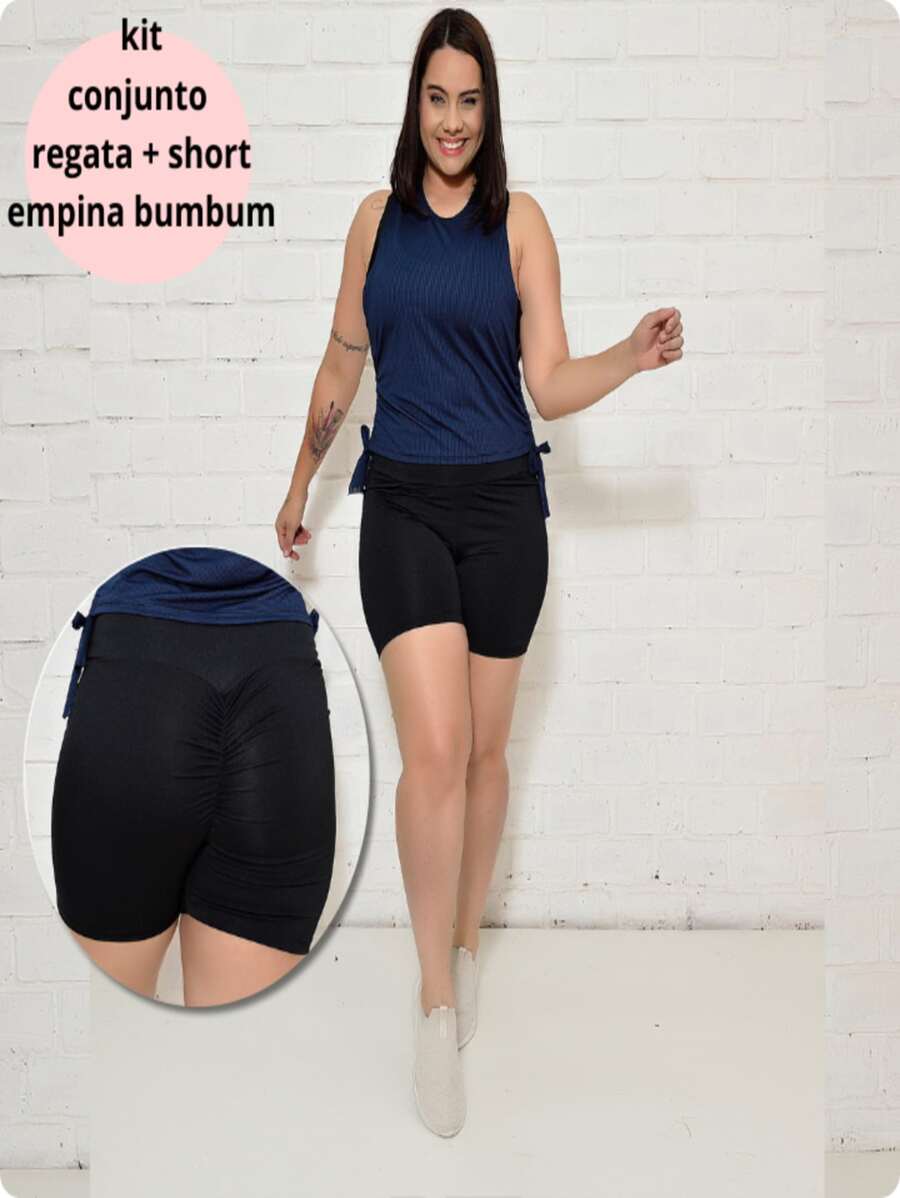 Women Sports Tees & Tanks - Màu xanh hải quân - Xem 1