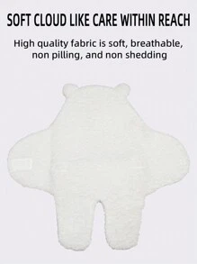 rooya baby 1pc Baby White Adjustable Swaddle Blanket, Anti-Startle Newborn Sleep Sack, Suitable For Everyday Use In Autumn/ - White - View 6