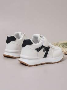 幼儿运动鞋，1-3岁，钩环跑鞋，儿童轻便休闲鞋，儿童时尚运动鞋 - 黑色 - 查看 5