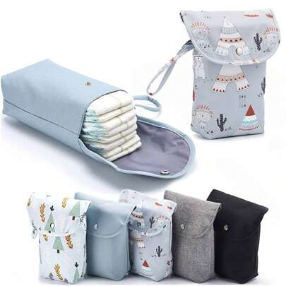 Infant Diaper Storage Bag, Portable Baby Diaper Organizer Bag For Diapers/Wipes