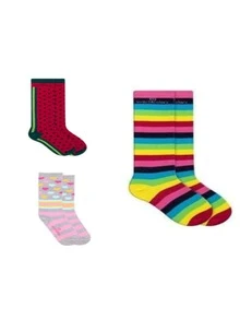 Children's 3/4 Fishnet Sock Kit In Cotton For Girls - Desenhadas Modinha - 彩色 - 查看 2