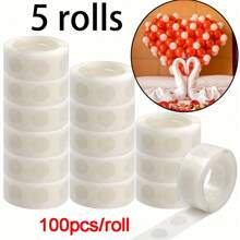 100/200/300/500 viên keo dán trong suốt có thể tháo rời dùng làm phụ kiện bóng bay hai mặt sáng tạo cho Giáng sinh - chấm keo - Xem 13