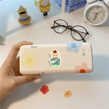 100Pcs Green Bear Rabbit Cute Anime/Cartoon Characters Vinyl Waterproof Sticker Gifts Water Bottle Cartoon Laptop Bumper Water Bottle Computer Phone Helmet Car And Stickers - Multicolor - View 5