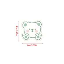 100Pcs Green Bear Rabbit Cute Anime/Cartoon Characters Vinyl Waterproof Sticker Gifts Water Bottle Cartoon Laptop Bumper Water Bottle Computer Phone Helmet Car And Stickers - Multicolor - View 8