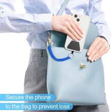 2/3/5 件随机弹簧绳钥匙扣，塑料伸缩弹簧钥匙扣，适用于手机和包包 - 彩色 - 查看 8