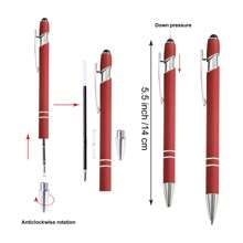 12 Piezas Plumas de bola divertidas con citas negativas, pluma con punta de punta fina para pantalla táctil y punta de tinta negra, pluma de escritura suave de punto fino para oficina (12 colores) - Conjuntos - Ver 2