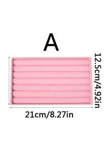 5 件/1 件珠宝收纳托盘，戒指和耳环展示隔板适用于卧室梳妆台收纳，柔软衬里，优雅家居装饰配件，经典风格珠宝收纳托盘 - 便携式灰色收纳盒，适用于戒指、耳环、项链 - 方便展示盒，戒指、耳环和手表展示盒 - 抽屉式项链和手表整理盒 - 彩色 - 查看 4
