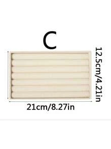 5 件/1 件珠宝收纳托盘，戒指和耳环展示隔板适用于卧室梳妆台收纳，柔软衬里，优雅家居装饰配件，经典风格珠宝收纳托盘 - 便携式灰色收纳盒，适用于戒指、耳环、项链 - 方便展示盒，戒指、耳环和手表展示盒 - 抽屉式项链和手表整理盒 - 彩色 - 查看 6