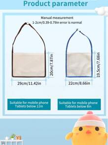 1pc Car Back Seat Tablet Holder, Compatible With Smartphones & Tablets, Rear View Mirror Mounted, Universal Tablet Holder With Transparent Touchable Cover, Kids Tablet Holder/Organizer - Multicolor - View 3