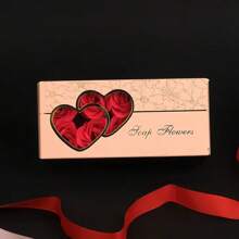 1pc玫瑰香皂花礼盒活动小礼物开业礼物，结婚伴手礼，香皂花仿真花