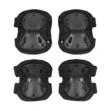 4 piezas/set rodilleras y coderas tácticas para caza y patinaje (2 piezas de coderas + 2 piezas de rodilleras) - Multicolor - Ver 11