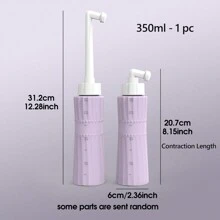 1 Peça, Com Grande Capacidade de 600ml/500ml/350ml, Banheira de Assento Portátil, Banheira de Assento Manual de Viagem, com Cabeça de pulverização Extensível de 14 Furos para Spray de Água Suave, Adequada para Higiene Pessoal e Uso em Viagens