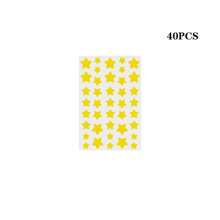 Multi-Piece Golden Star Shaped Stickers, Suitable For Party, Gathering And Other Activities (For Decoration Only, Not Cosmetic)