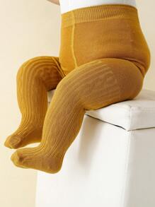 4 piezas Mallas con pies básicas para niñas lactantes de 0 a 3 años - Multicolor - Ver 7