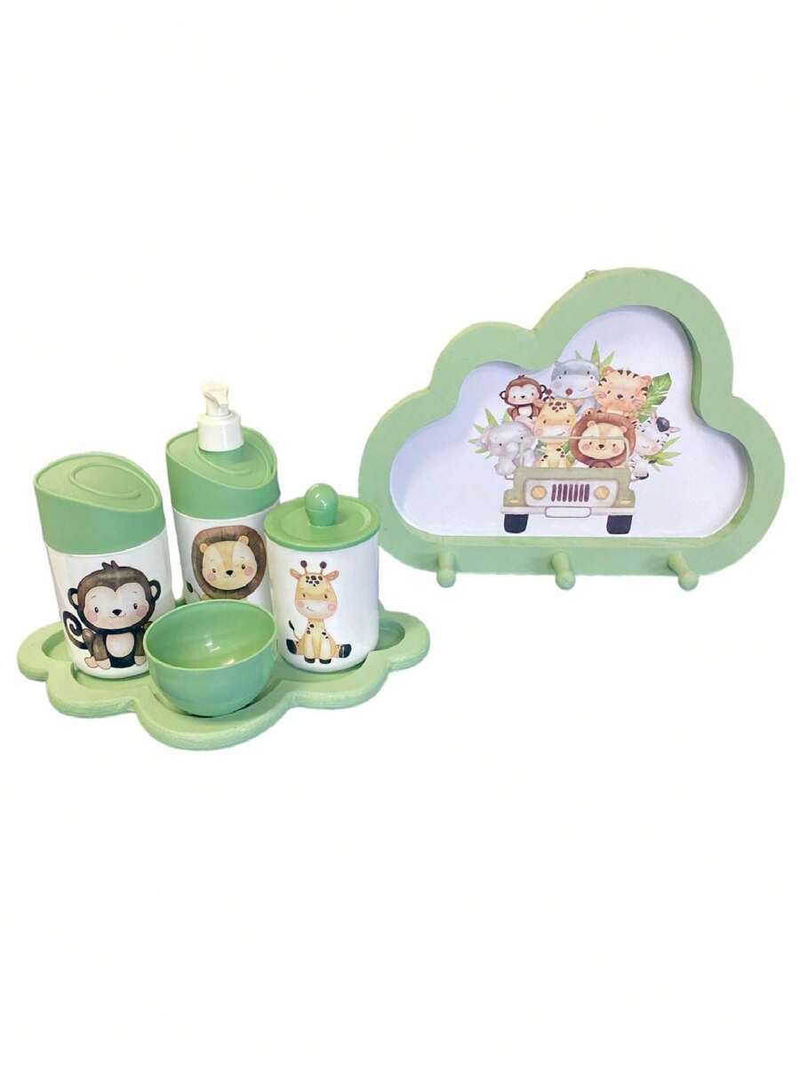 Green  Baby Hygiene Kit For Boys + Green Children's Hanger - 薄荷綠 - 查看 1