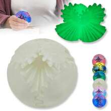 3D Printed Gear Ball Rotatable Cube Toy, Gear-Operated Fidget Toy For Stress Relief And Anxiety - Laser Purple - View 2