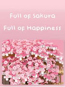 1 Bộ khối xây dựng 'Ngôi nhà hoa anh đào' - Nhiều màu - Xem 5