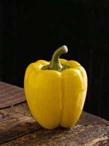 1pc Kitchen Canister With Lid For Yellow Chili Pepper Storage, Coffee Can, Ceramic Food Storage Container, For Coffee, Tea, Spices, Sugar, Nuts, Herbs - Multicolor - View 15