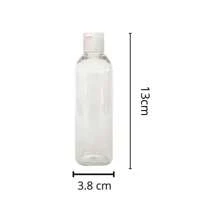 Kit 5 Travel Bottles Shampoo Cream Soap 100ml With Fliptop Lid - màu đen - Xem 4