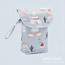 婴儿尿布收纳袋，便携式婴儿尿布收纳袋，用于放置尿布/湿巾