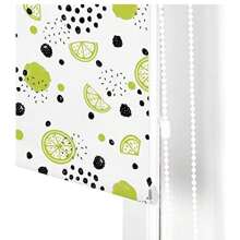 Ecommerc3 Store enrouleur translucide de taille 90x180 - Tissu de store numérique de taille 87x175 - Store enrouleur isolant thermique de couleur vert chaux - Multicolore - Voir 7