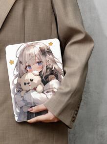 Bao da Apple Anime Girl Pad tương thích với IPad thế hệ 7/8/9 10,2 inch, Tương thích với Samsung Galaxy Tab A7 10,4 inch, Tương thích với Matepad 10,4/ Bao da Tab, Có giá đỡ bút, Hỗ trợ nắp tự động ngủ/thức - Nhiều màu - Xem 2