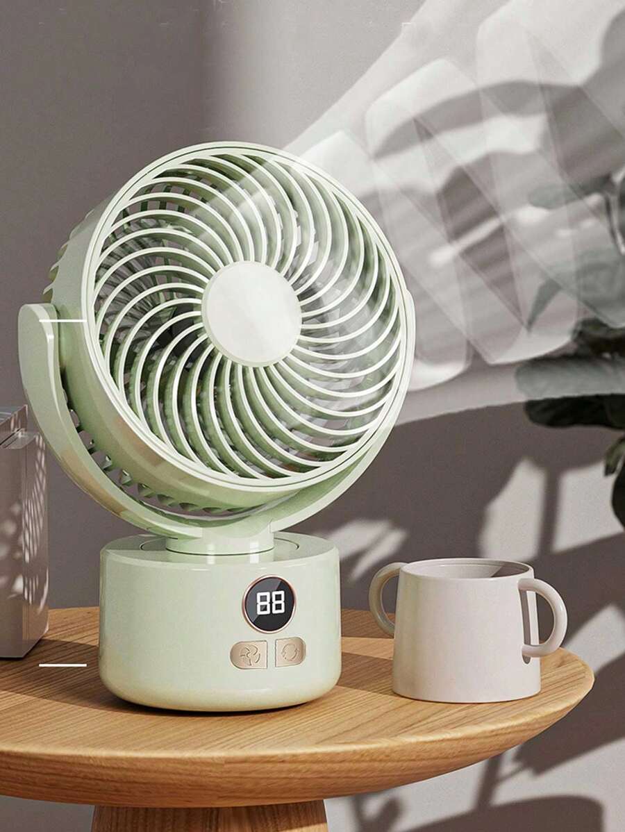 Rechargeable Desk Fan, Ultra Quiet HighSpeed Circulating Fan, Long