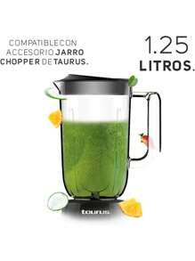 Licuadora  Marca Taurus Modelo Haley  Vaso De Plastico Base Negra Y 4 Velocidades 1l - Negro - Ver 10