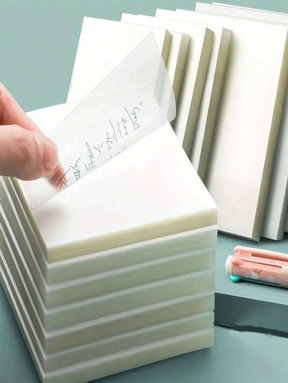 50 Stücke/100 Stücke/200 Stücke transparente wasserdichte Memo Pads, Notizbuch Tagebuch Schreibwaren, Schul- und Bürobedarf