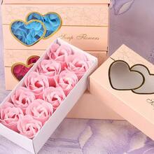 1pc玫瑰香皂花礼盒活动小礼物开业礼物，结婚伴手礼，香皂花仿真花