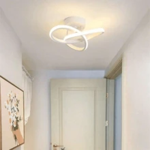 220V 小型 LED 吸顶灯，圆形/方形黑色/金色/白色现代 LED 吸顶灯具，适用于走廊、卧室、厨房、客厅、书房，3000K/4000K/6500K - 吸頂燈1 - 查看 7