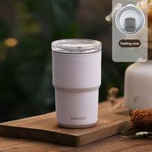 304不锈钢水瓶，便携式办公室真空保温杯，咖啡杯，双层旅行杯，茶杯，车载水瓶，塑料外壳，保持饮料热/冷0-3小时，适合户外活动，露营，徒步旅行，汽车，家庭，办公室，冷热饮品，适合男女，结婚纪念日，圣诞节，生日，母亲节/父亲节，教师节，新年，情侣纪念，毕业礼物 - 彩色 - 查看 15