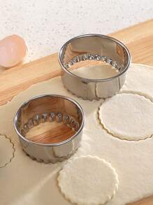 5入組不鏽鋼圓餃子皮切割機＆餅乾模具＆蛋糕慕斯環＆吐司研磨工具套裝