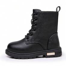 Kids Sports Shoes Running Shoes For Spring And Autumn Casual Knit Sneakers For Girls Boys School Students Teenager - 黑色 - 查看 4