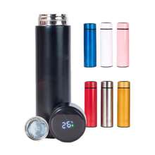 Digital Thermal Bottle Intelligent Temperature Display Colors Stainless Steel Hot Cold Drinks - 金色 - 查看 2
