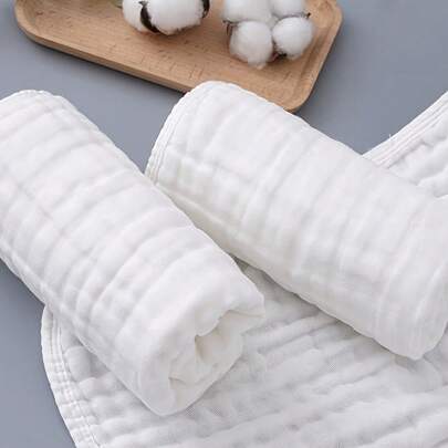 3pcs/Set Infant Burp Cloths - Unisex, 6-Layer Muslin Design, Highly Absorbent, Soft And Comfortable, For Burping, Towels, Face Cloths