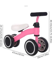 Triciclo Bicicleta sin Pedales, Juego y Juguetes para Niños, Juegos al Aire Libre, Diversión para niños - Multicolor - Ver 2