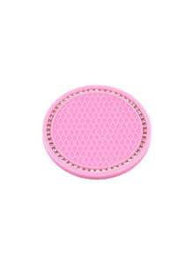 2 Peças Almofadas Antiderrapantes de Silicone para Porta-Copos de Carro, Tapete de Armazenamento para Decoração Interna de Veículo, Tapetes para Porta-Copos de Carro e Ranhuras da Porta, Almofadas Antiderrapantes para Uso Doméstico e Escritório - Multicolorido - Visão 9