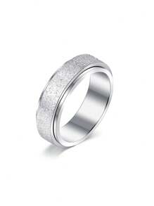 1pc Stainless Steel Fidget Ring Rotating Ring Cool Spinner Ring Stainless Steel Fidget Ring Anxiety Ring For Men Size 6/7/8/9/10 - Rotating Ring - View 9