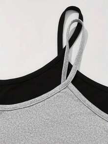 UREREM 2pcs Casual Shorts Set - Round Neck Short T-Shirt And Minimalist Cargo Pants, Summer Women's Outfit, 180G Knit Set - Multicolor - View 4