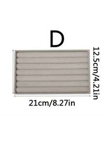 5 件/1 件珠宝收纳托盘，戒指和耳环展示隔板适用于卧室梳妆台收纳，柔软衬里，优雅家居装饰配件，经典风格珠宝收纳托盘 - 便携式灰色收纳盒，适用于戒指、耳环、项链 - 方便展示盒，戒指、耳环和手表展示盒 - 抽屉式项链和手表整理盒 - 彩色 - 查看 15