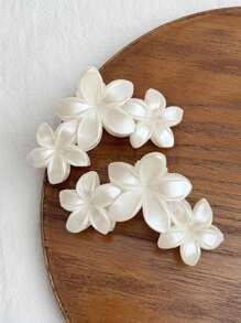 2 件女士花朵爪夹，海滩度假简约发饰，夏季发型夹，学校用品，大学秋冬发夹 - 彩色 - 查看 15