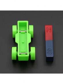 1套1/2磁能玩具車，配條形磁鐵，適用於小學和中學的物理科學實驗教學演示 - 彩色 - 查看 4