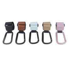 1pc Multifunctional Leather & Aluminum Alloy Hook With  For Electric Bikes, Bicycles, Strollers And Baby Carriages - Black - View 11